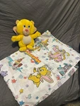 Vintage 1984 Wuzzles Butterbear Plushy And Flat Sheet 80 Toy Lot. Fixed Price $65.00.