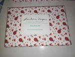 New London Kaye Full Sheet Set Red Hearts & Ladybugs. Fixed Price $40.50.
