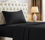 Utopia Bedding Twin Sheet Set 3PC Black Microfiber Soft Deep Pocket Oeko-tex. Fixed Price $20.39.