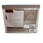 Hometrends Sheet Set 300 Thread Count California King 100% Cotton White New. Fixed Price $89.99.