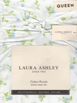 Laura Ashley Queen Size Crisp Cotton Percale Sheet Set Blue Rosebuddies. Fixed Price $79.00.