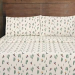 Mainstays 3-PIECE Flannel Sheet Set, Ski Pine Trees, Twin Size Nwt. Fixed Price $19.99.
