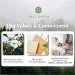 Salt Earth Cotton Queen Size 4 Piece Sheet Set 100% With 16 Inch Deep. Fixed Price $48.75.