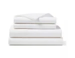 Lauren Ralph Kent Cotton-linen Sheet 4 Pc. Set King White MSRP$365. Fixed Price $130.00.