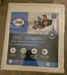 Sealy White- Cool Comfort 1250 Thread Count Queen Sheet Set *new. Fixed Price $69.00.