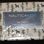 Nwt Nautica Kids Twin Sheet Farmhouse Trees Dogs Logo 100% Polyester Bedding. Fixed Price $18.00.
