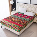 Naturety Bohemian Style Bedding Fitted Sheet With Deep Pocket,red Colorful Bo.... Fixed Price $30.81.