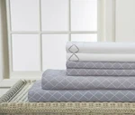 Parker & Quinn 6 Piece Sheet Set - Queen Denim Blue Print Embroidered Fancy. Fixed Price $19.95.