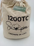 Linenwalas King Sheet Set 1200TC Supima Cotton White Fitted Pillowcases. Fixed Price $54.99.