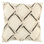 Rizzy Brown Transitional Diagonals Embroidered Throw Pillow Geometric T17559. Fixed Price $90.00.