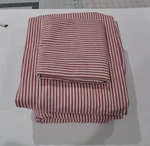 Pottery Barn Kids Red Oxford Stripe 3 Piece Twin Sheet Set. Fixed Price $49.99.