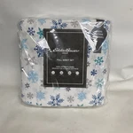 Eddie Bauer Home 100% Cotton Flannel Full Sheet Set Snow Flakes New. Fixed Price $41.99.