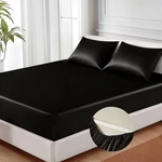 Satin Fitted Full Size, Silky Bottom With Elastic Corner Straps, Deep Pocket .... Fixed Price $28.39.
