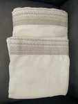 Restoration Hardware Milou Embroidered Linen Cali King Sheet W/ 1 Pillow. Fixed Price $120.00.