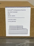 Rest Evercool + Cooling Sheet Set, King Size, Arctic White, Breathable Bed. Fixed Price $146.58.