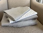 Croft & Barrow Bed Sheets Full/double Gray Pattern Flat, Fitted 2 Pillow Cases. Fixed Price $12.00.
