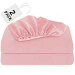1069596994 Biloban Twin Fitted Sheet 2 Pack, Deep Pocket Up To 14", Pink. Fixed Price $13.00.