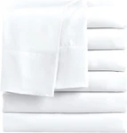 Twin Flat Sheets Only, Pack 6, Soft Microfiber Bedding For Home, Salon. Fixed Price $42.55.