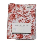 Laura Ashley Queen Sheet Set Holiday Walled Garden Red 4PC 100% Cotton. Fixed Price $62.99.