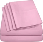 Sweet Home Collection Sheets Pink - 6 Piece 1500 Queen(pack Of 1),. Fixed Price $40.17.