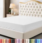 Utopia Bedding Fitted Sheet - Bottom Deep Pocket Queen, White. Fixed Price $18.98.