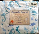 Seaside Resort "mermaid Dance" 4-PIECE Microfiber King Sheet Set New. Fixed Price $32.99.