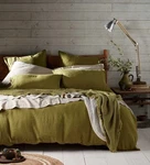 100% Pure Linen Duvet Cover Set, Soft Washed Bedding, Breathable, Durable. Fixed Price $99.00.