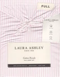 Laura Ashley Full Sheet Set Jaynie Ticking Stripe Pink 4PC Farmhouse Cottage. Fixed Price $62.99.