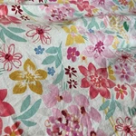Vtg Pottery Barn Kids Queen Sheet Set Pink Floral 100% Cotton 2015 *pls Read. Fixed Price $33.00.