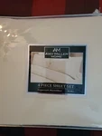 Amy Miller Home 4 Piece Supersoft Microfiber King Sheet Set, Light Beige, New. Fixed Price $15.00.