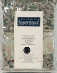 Lawrence Full 4PC Sheet Set Milano Modern Floral 200 Thread Cotton Aqua Shades. Fixed Price $119.00.