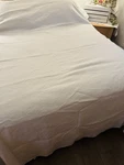 Pacific Coast Textiles 1000 Tc Cotton King White Flat Sheet Blanket Wt 108X112. Fixed Price $22.00.