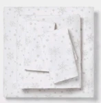 Wondershop Flannel Sheet Set Twin Size White Snowflake. Fixed Price $28.69.