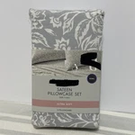 Better Home And Garden Pillowcase Set Floral Soft Silver King 300 Thread Count. Fixed Price $11.00.