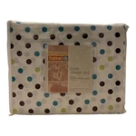 Target Contemporary Home Twin Sheet Set 220 Thread Count Polka Dot Blue Green. Fixed Price $24.99.