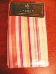 Ralph Lauren-"candy Stripe" New PILLOWCASES-100% COTTON-STRIPED-2 Available. Fixed Price $69.99.