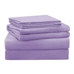 1000 Thread Count Four 4 Piece Queen Size Lavender Solid Bed Sheet Set, E.... Fixed Price $139.56.