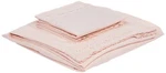 Amrapur Overseas 1MFLACEG-BLS-QN 4-PIECE Crochet Bed Sheet Set Queen Blush. Fixed Price $43.56.