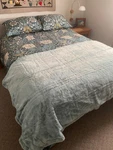 Rachel Roy Soft Comforter Coverlet Blanket Light Blue Faux Fur Queen. Fixed Price $40.50.