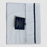 Ralph Lauren Home White Organic Cotton Percale Palmer Flat Sheet Size, Full. Fixed Price $40.50.