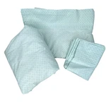 The Big One Easy-care Twin Blue Trellis Sheet Set Pima Cotton Blend 275TC. Fixed Price $16.95.
