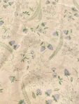 Vintage Martha Stewart Everyday Berry Floral Full Size Flat Sheet Lavender Green. Fixed Price $18.99.