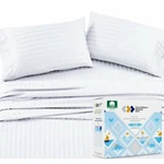 California Design Den King Stee Set Sateen Damask Weave 500 Thread Count - Pure. Fixed Price $69.95.