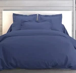 Anne Solene Paris Vexin Blue Encre Full Queen Flat Sheet Lavender Art Deco. Fixed Price $99.00.