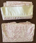 Vtg Jessica Mcclintock Pink Rose Jonete Floral King Sheet Set Flat Fitted Htf. Fixed Price $84.00.