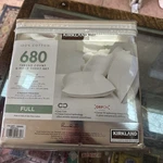 Kirkland Signature 680 Thread Count Piece Sheet Set - Full Oatmeal New. Fixed Price $79.00.