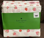 Kate Spade King Set Strawberries Cotton Percale Nwt. Fixed Price $89.99.