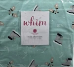 Whim Nwt Martha Stewart Collection Green Winter Ice Skate Twin Sheet Set. Fixed Price $45.00.