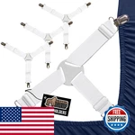 Gorilla Grip Patent Pending Bed Sheet Holders Adjustable Elastic Fasteners. Fixed Price $20.26.