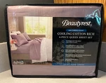 Beautyrest Queen 4 Pc 600 Thread Ct Cooling Cotton Blend Deep Pocket Sheet Set. Fixed Price $64.99.